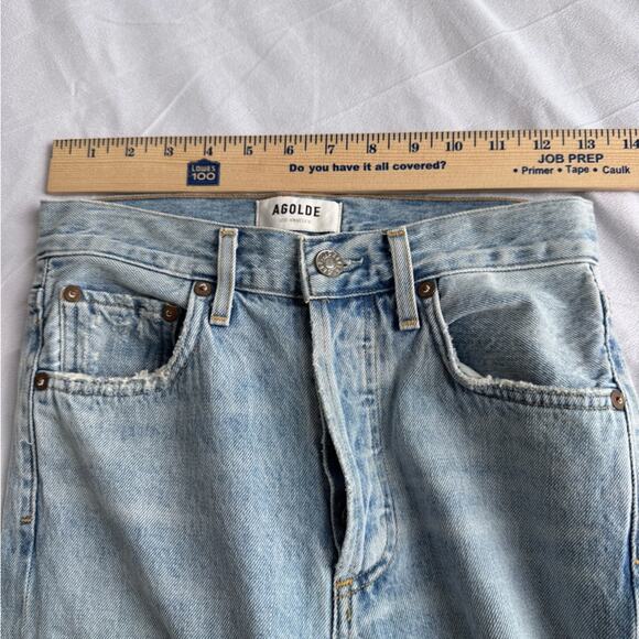 Agolde Jamie High Rise Classic in Shakedown Size 23 or 0 100% Cotton Straight - Picture 9 of 11